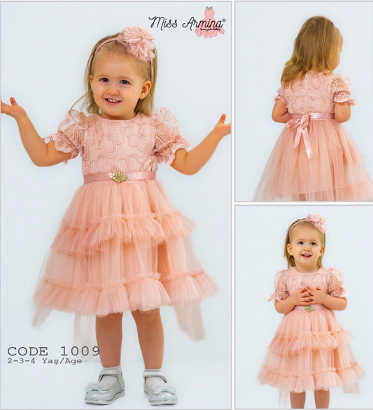 Baby dress with headband